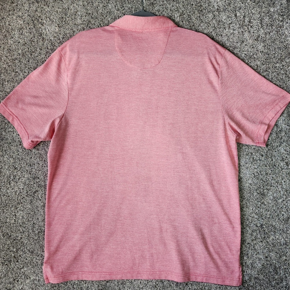 Jack Nicklaus Polo Shirt Mens XL Pink‎ Textured Golden Bear Logo Excellent - Picture 9 of 13